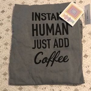 Lularoe Perfect tank grey coffee BNWT, Small